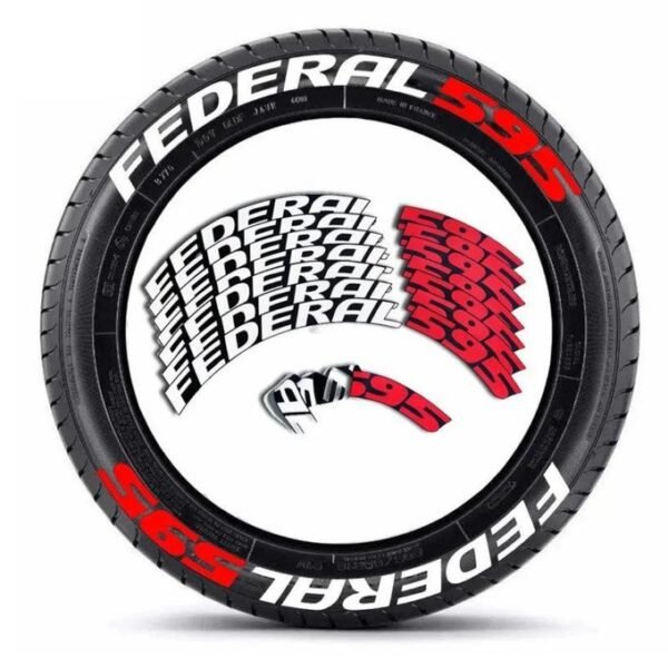 3D Federal 595 Tyre Sticker