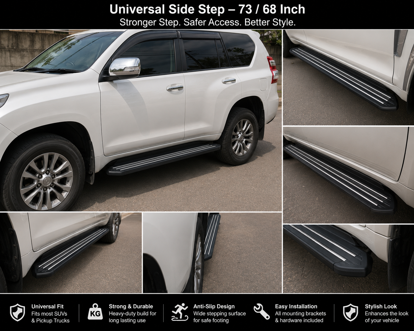 Universal Side Step – 73/68 Inch