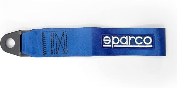Sparco-Fabric Tow Hooks Blue