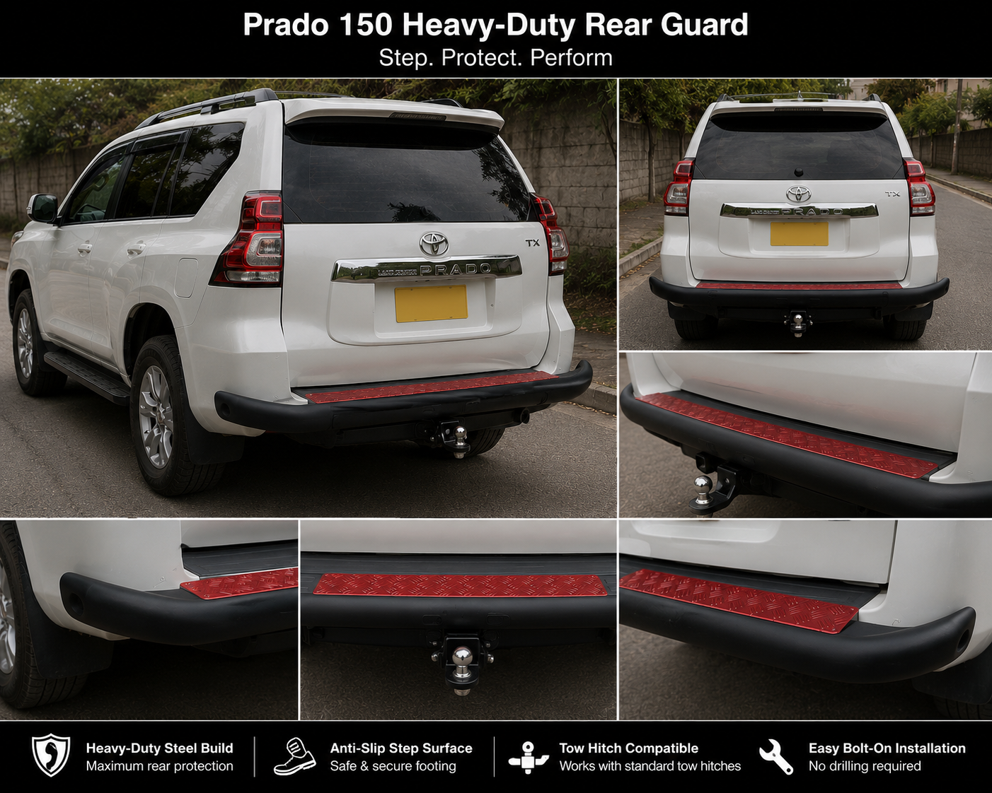 Prado 150 Heavy-Duty Rear Guard