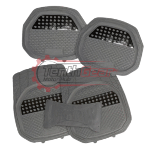 Universal Grey Chrome Floor Mats 5 pieces