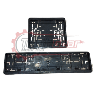 Number Plate Black Pair – Short & Long