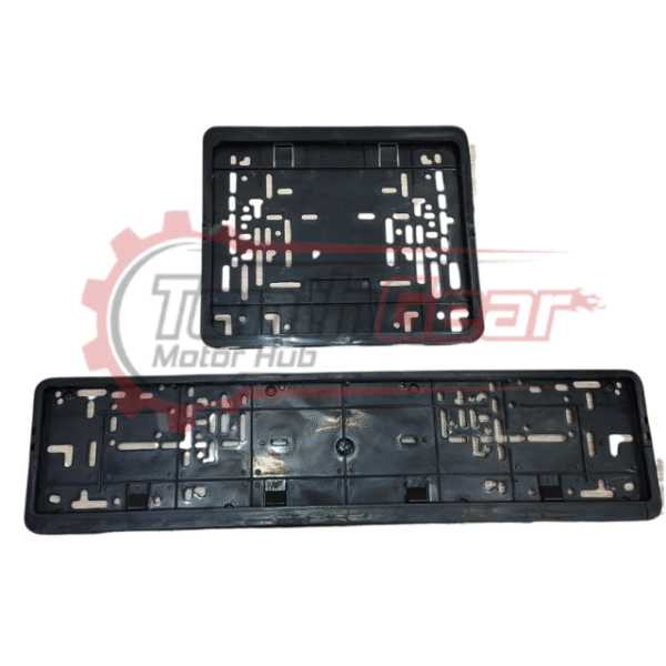 Number Plate Black Pair – Short & Long