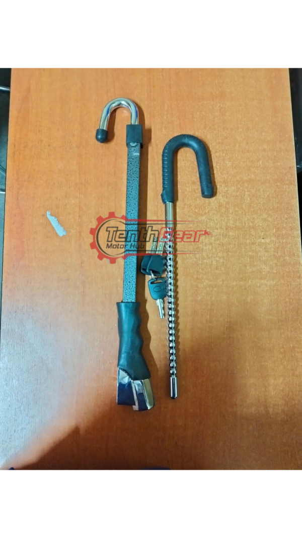 Steering lock for both  pedal and steering