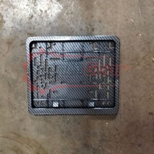 carbon fibre number plate