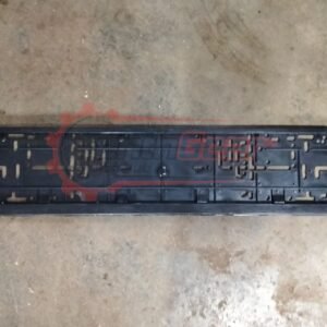 Black plastic number plate