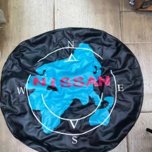 Spare wheel cover.
