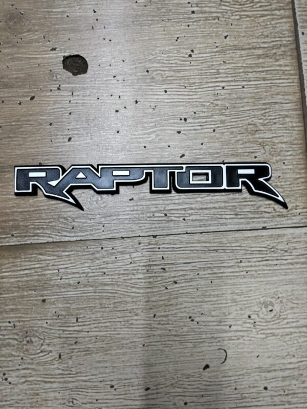 3D Raptor Body Sticker-Black