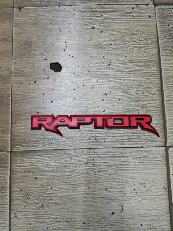 3D Raptor Body Sticker-Red